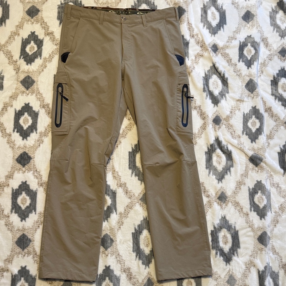 Drake Men's Khaki Cargo Pants